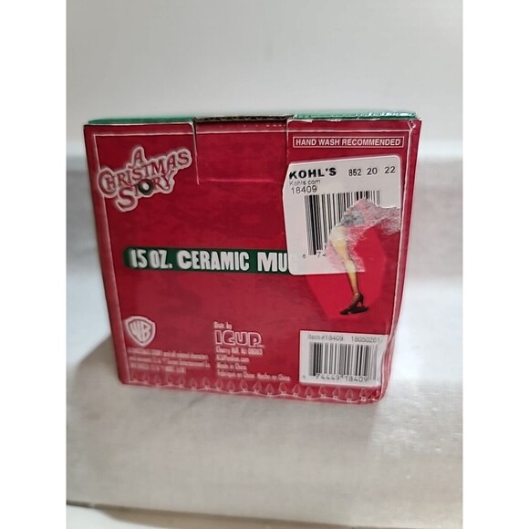 NIB Mug 15oz A Christmas Story “Oh Fudge” Holiday RALPHIE MUG Green - Picture 4 of 8